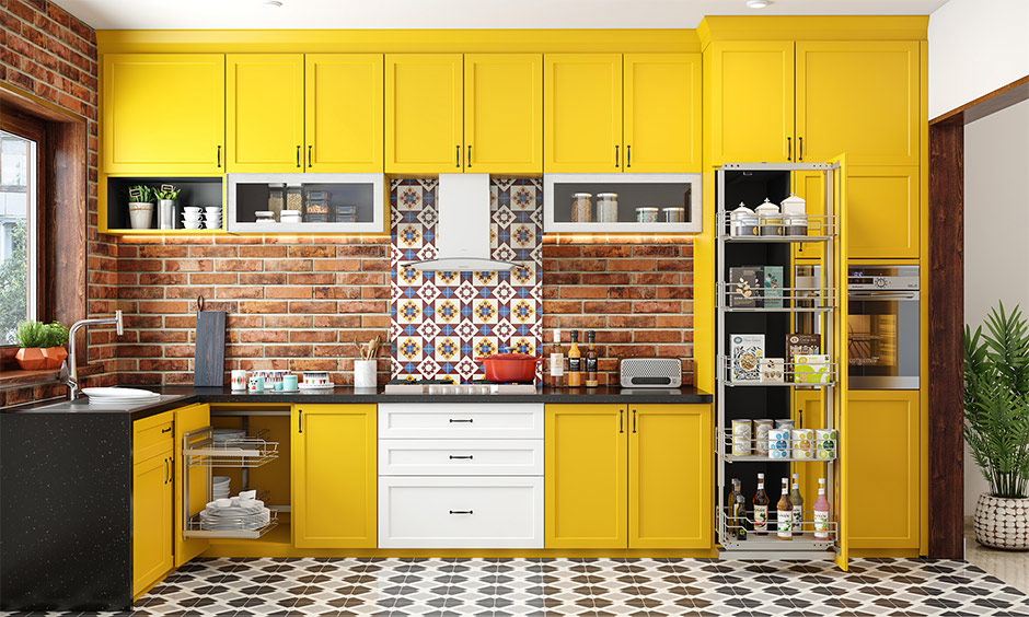 Brick tile kitchen backsplash for a fun and elegant look