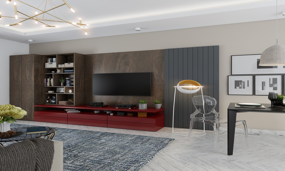 Granite stone flooring for modern living room: Robust and adaptability