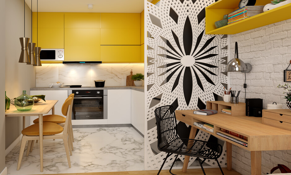 Marble stone flooring in kitchen redefines beauty and durability