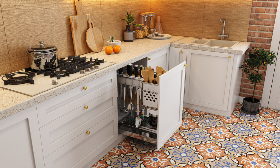 Moroccan kitchen floor tiles which are durable
