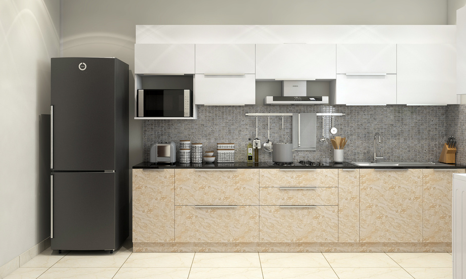 Plywood as a modular kitchen cabinet material adds durability and strength