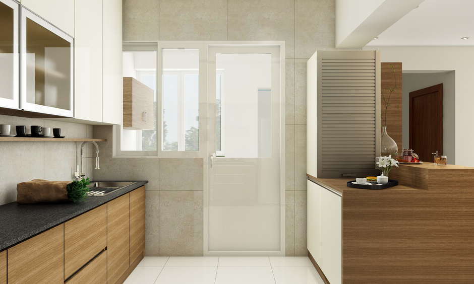 Solid wood as a kitchen cabinet material adds an elegant vibe to the kitchen