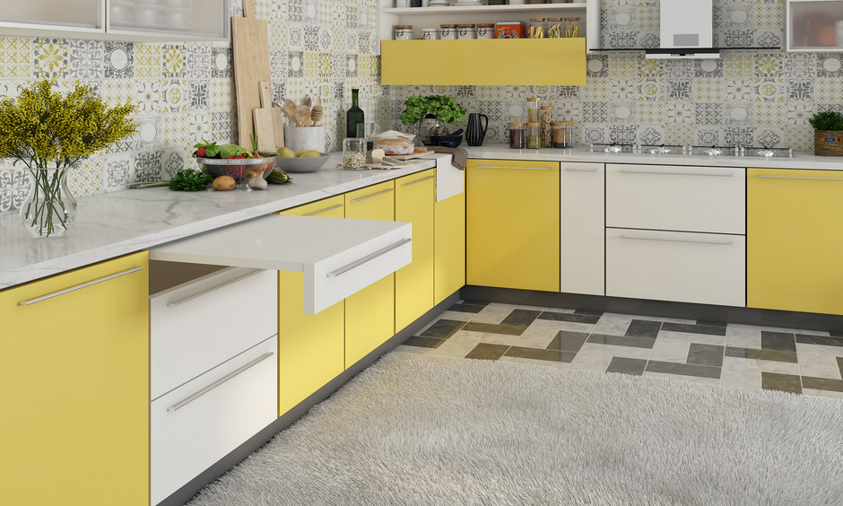 D shaped modern kitchen cabinet pull design allows smoother pull-out