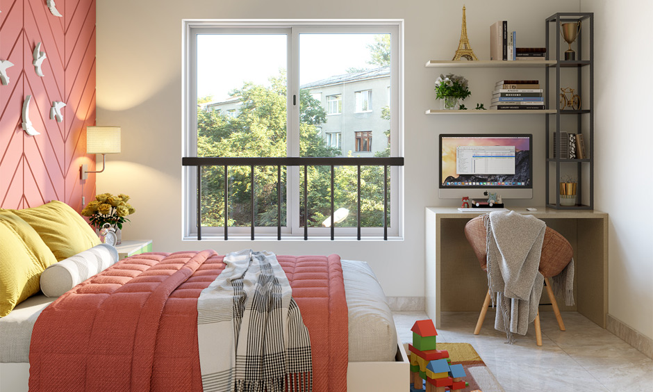 Minimalist modern bedroom window design
