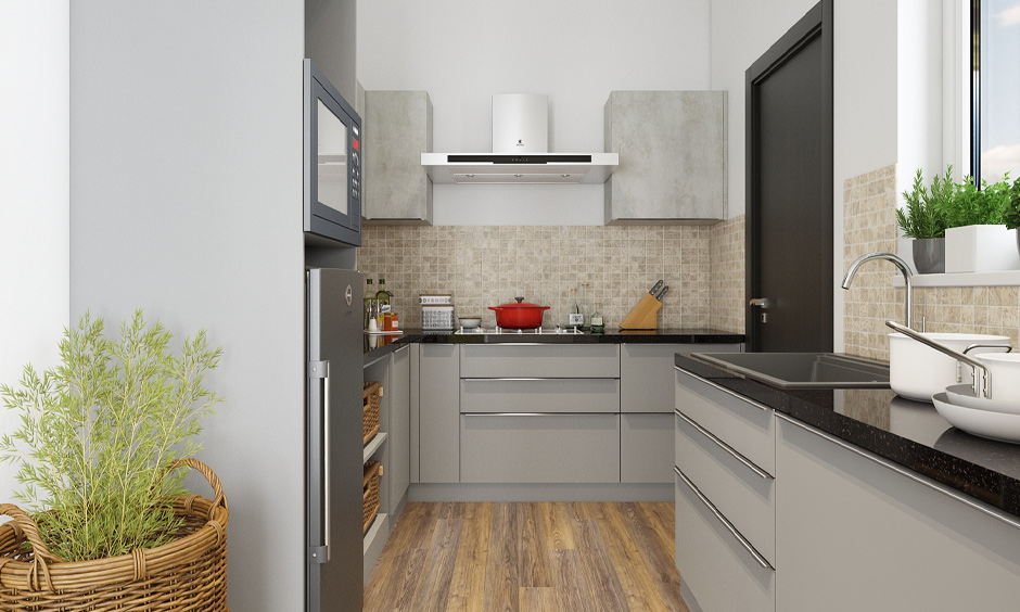 Grey and white small kitchen ideas for a classy and balanced look