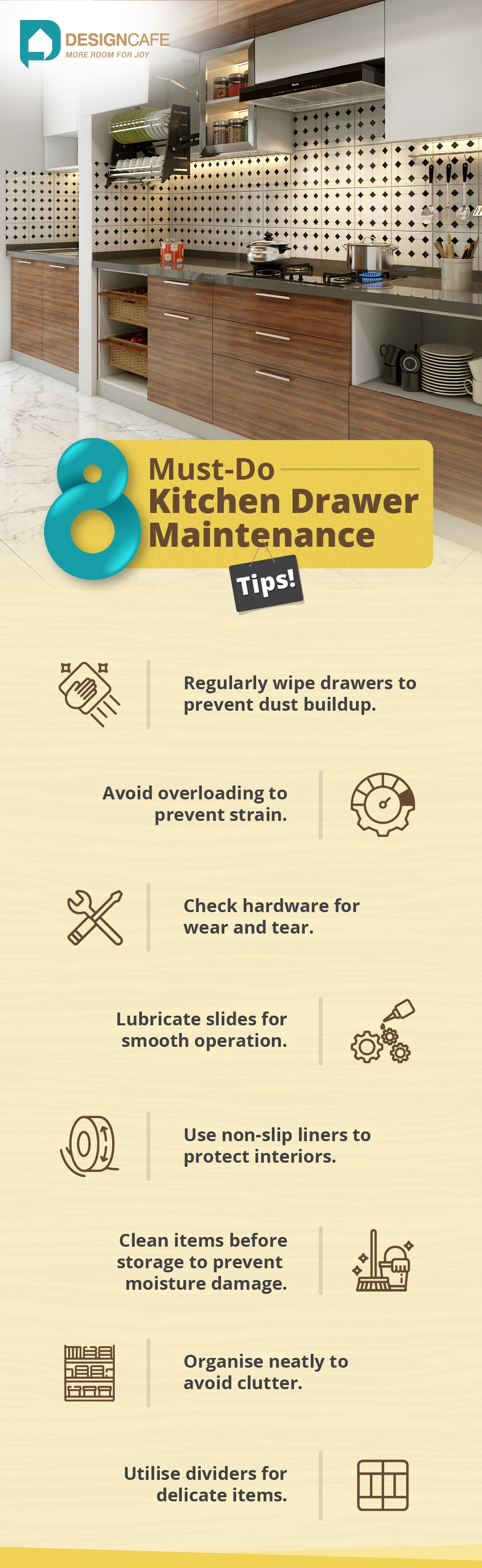 8 Kitchen drawer maintenance tips for your home
