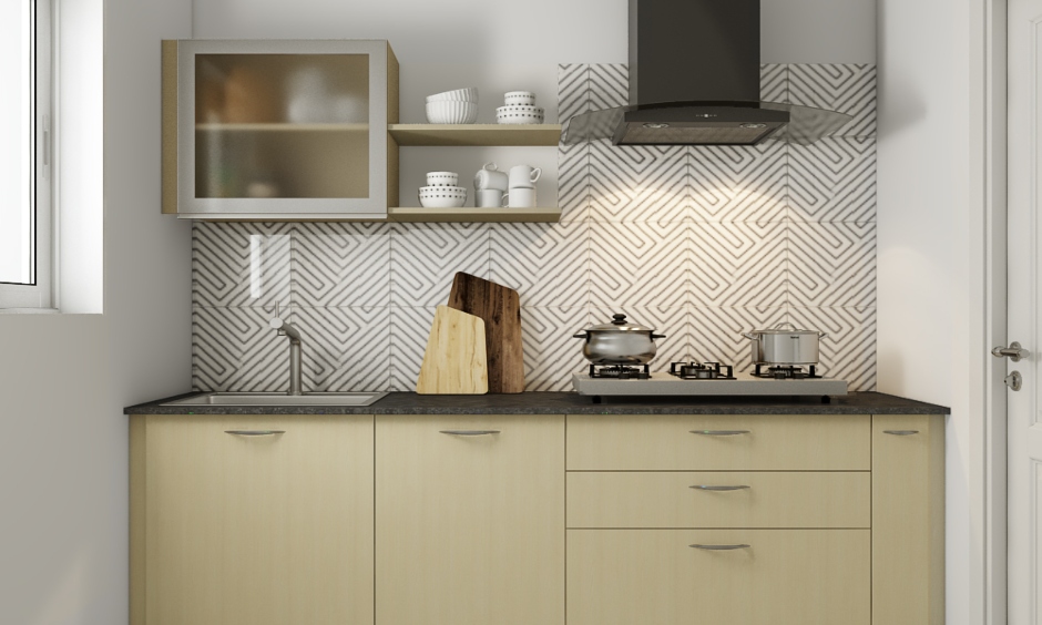 Small kitchen colors in pastel with abstract art outclass the most abundant kitchens