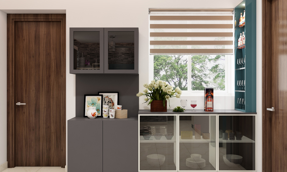 Wall-mounted crockey unit design which looks minimalist and contemporary