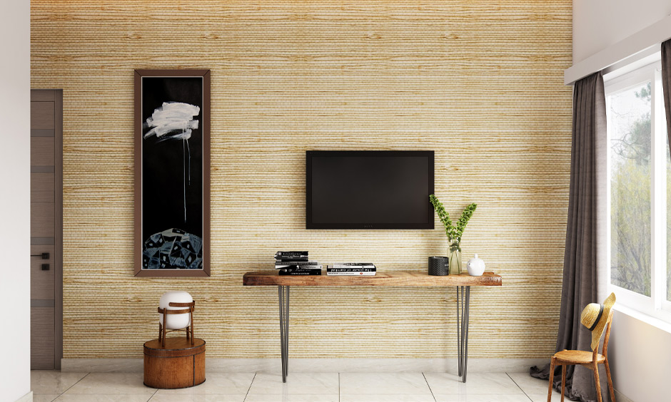 Mid-century modern console table with storage for bright and fuss-free