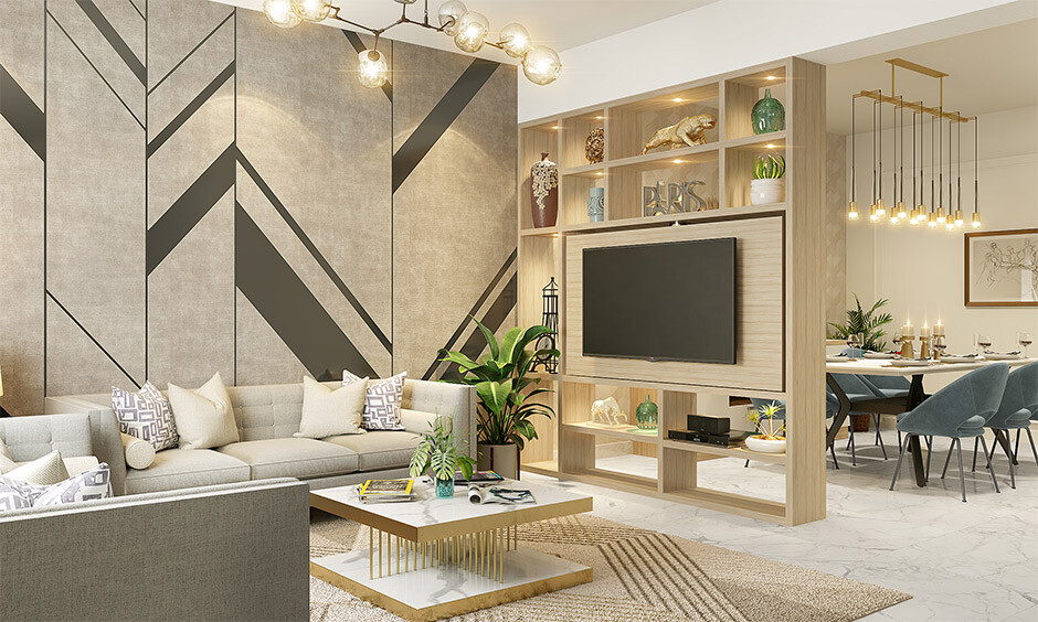 360-rotating TV stand with a shelf elevates the viewing experience to the next level