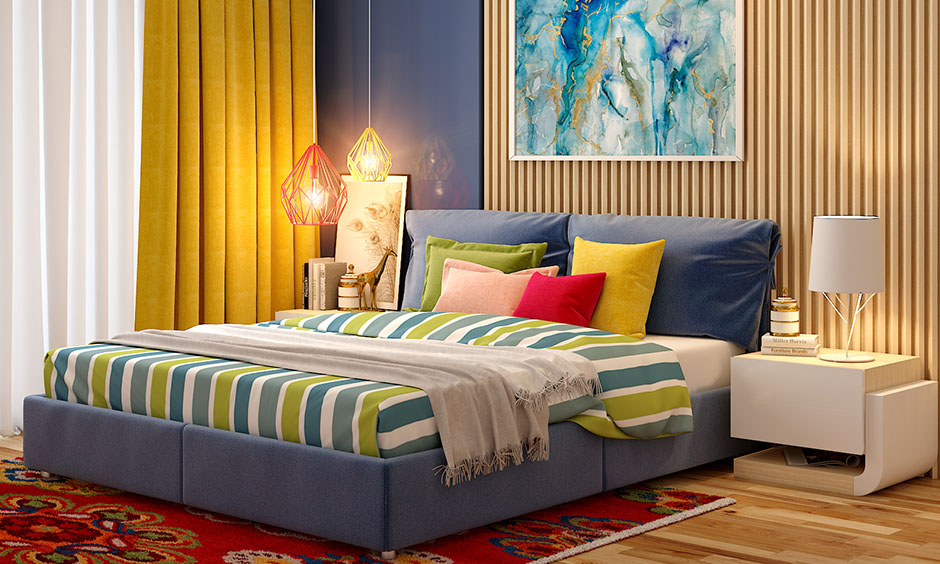 Aesthetic painting for bedroom transformed into an ever-evolving gallery of inspiration with framed artworks