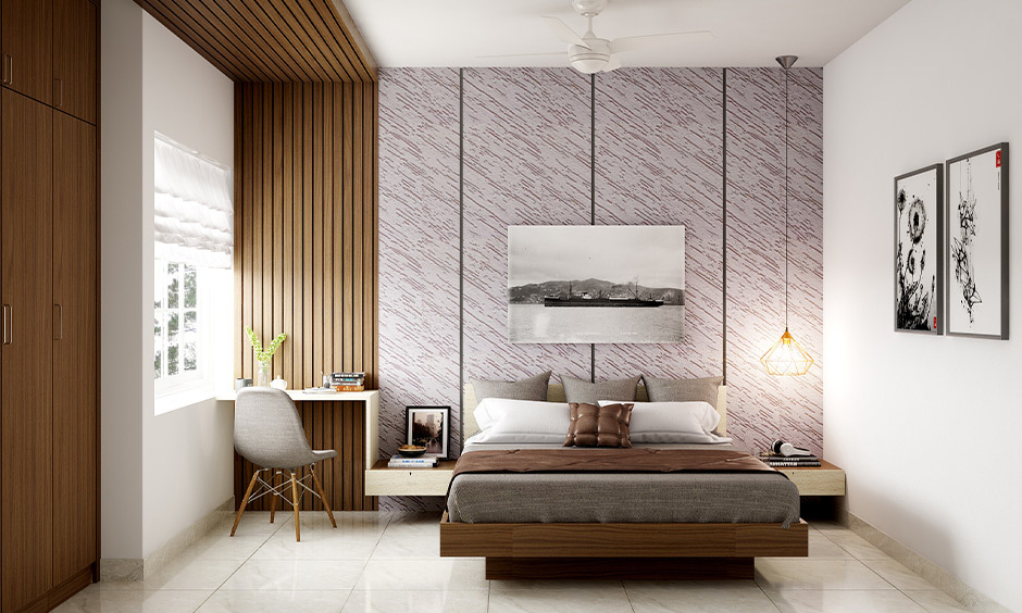 MDF board design with wood panels to transform the ceiling