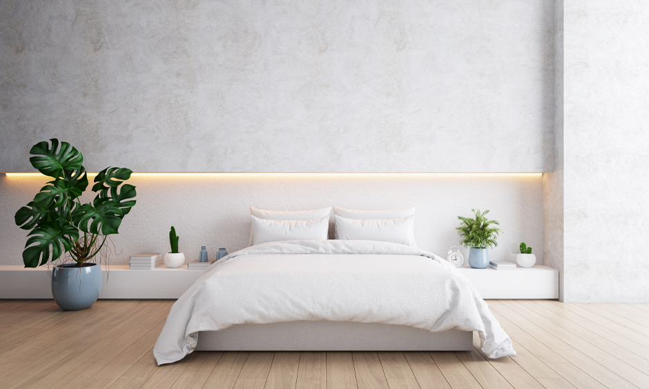 LED panel design for small bedroom, which is energy efficient and minimalistic