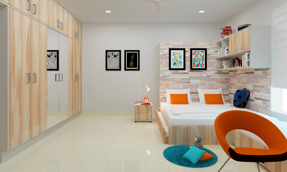 Pull-out trundle bed frame design for a convenient and cosy place