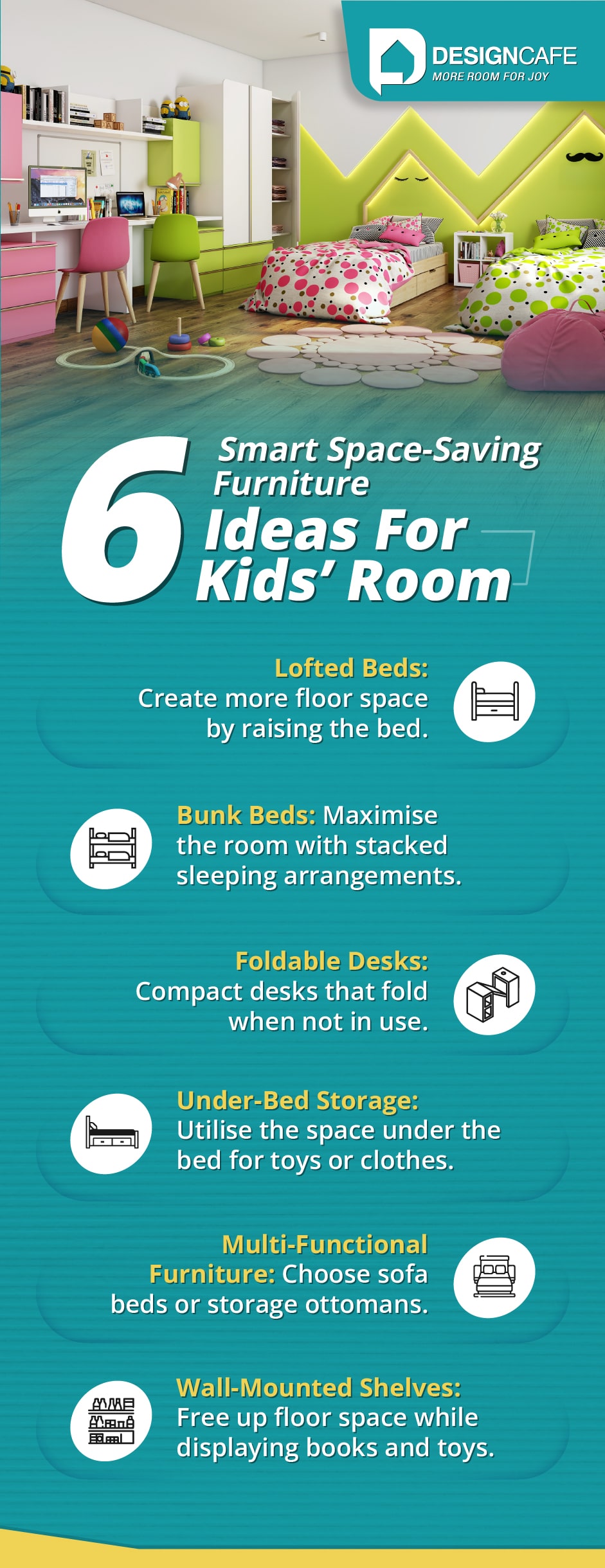 6 innovative and creative space-saving ideas for kids' bedroom design