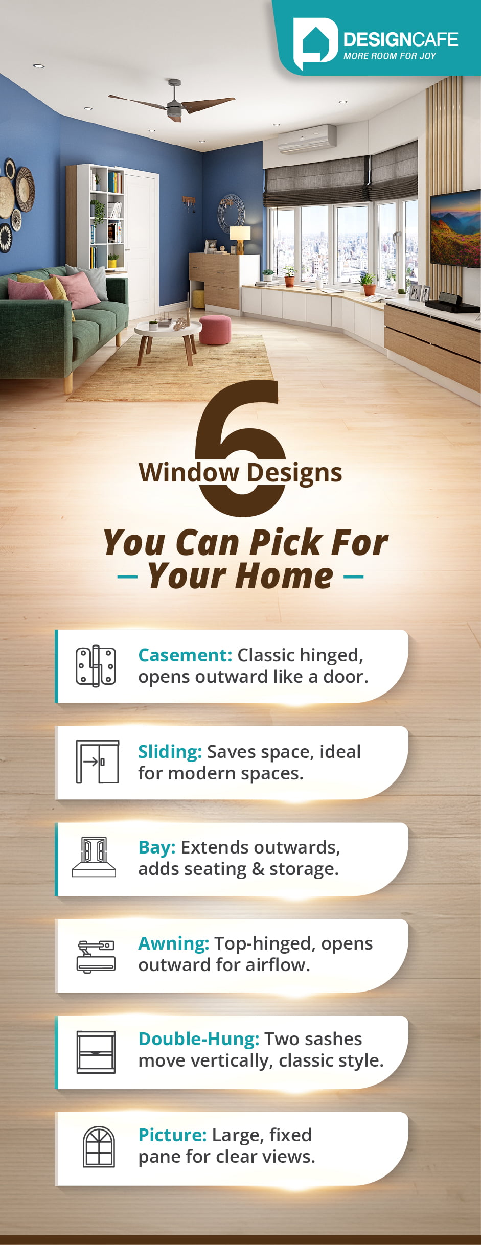 6 window designs you can pick for your home