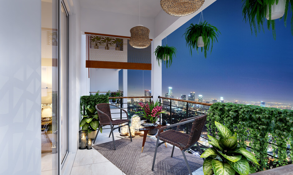 Modern balcony railing design for a contemporary look
