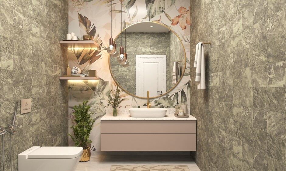 Home decor trends in 2024 with tropical wallpapers