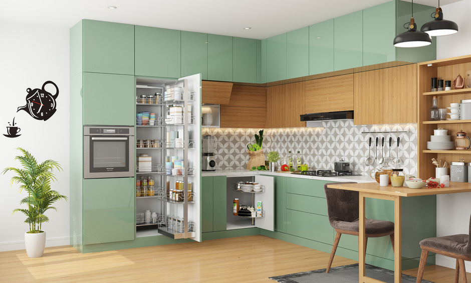 Pantry unit leads the kitchen design trends in 2024 for clutter-free corners