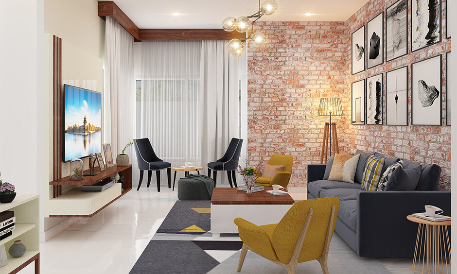 Fancy ceiling lights are living room lighting trends in 2024