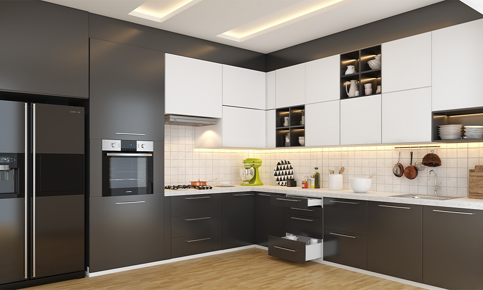 Moon white granite in kitchen amplifies the overall appeal of the property