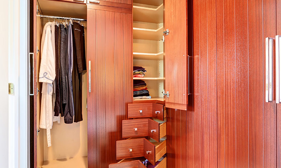 Small master bedroom designs with wardrobes for better storage