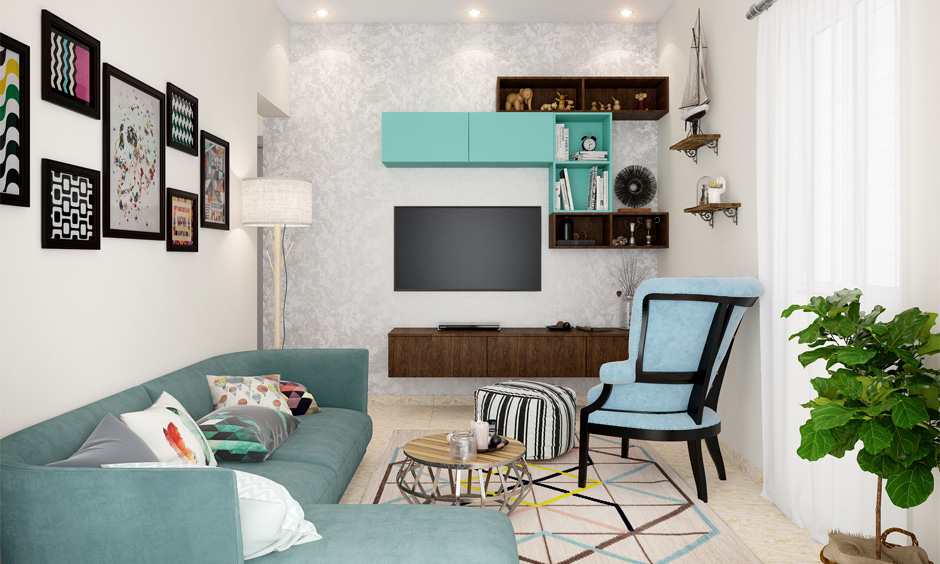White wall decor by creating a visual illusion to add softness and elegance