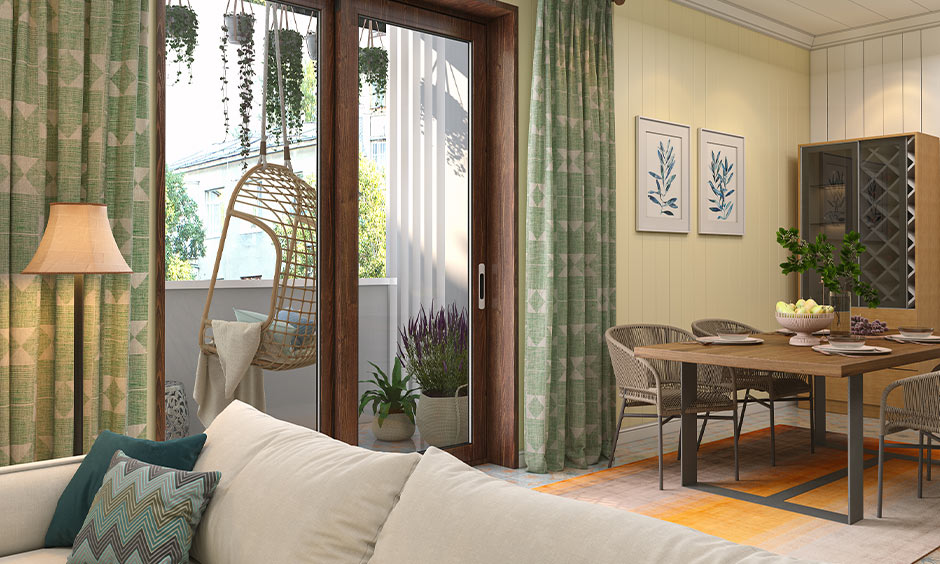 Modern cottage house design with wooden furnishing for creating an inviting atmosphere
