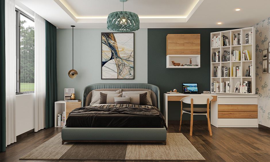 A home library as a small study room designed for a sophisticated look