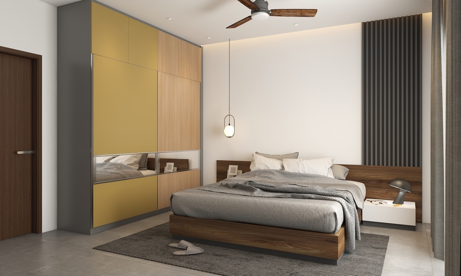 Modern platform bed design which is minimalistic in approach