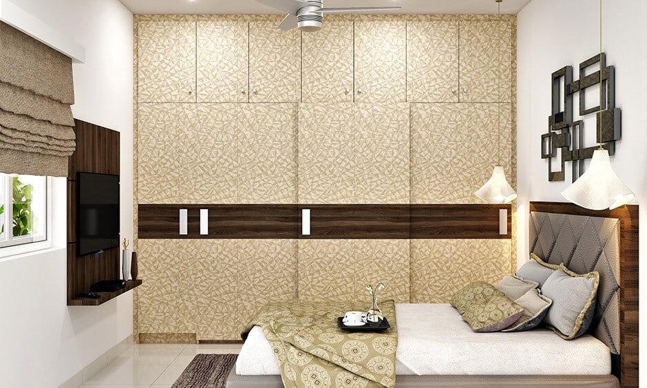 Aluminium profile handle for sliding wardrobe doors, adding an industrial charm