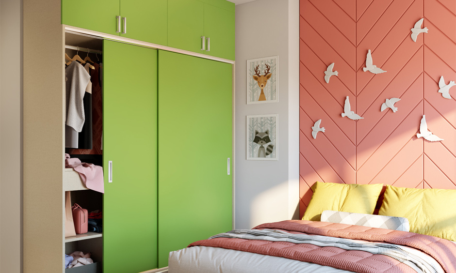 Pocket sliding wardrobe handles optimise space and add vibrancy