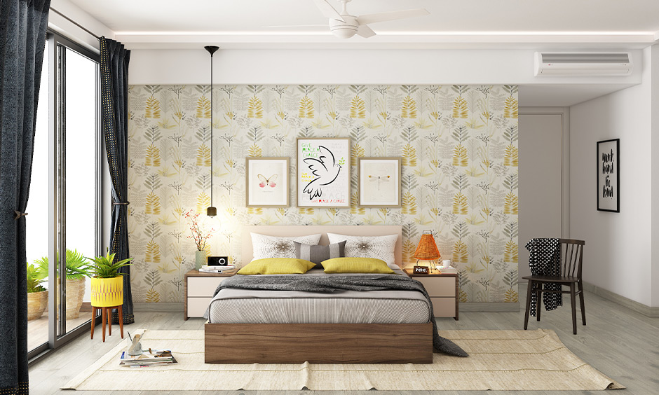 Soothing waterproof wallpaper for the bedroom for a relaxing touch