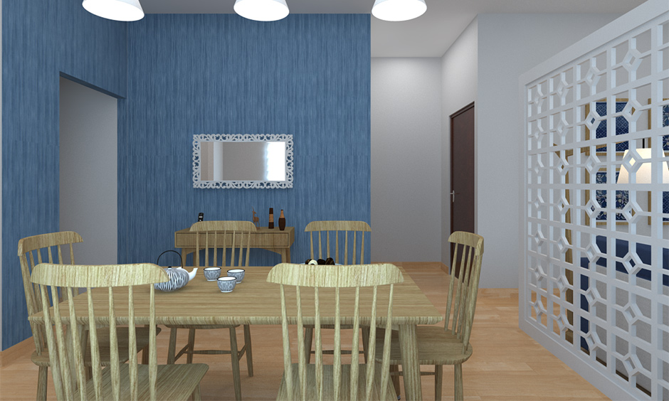 Light wooden floor tiles designed to bring positive and cool vibes