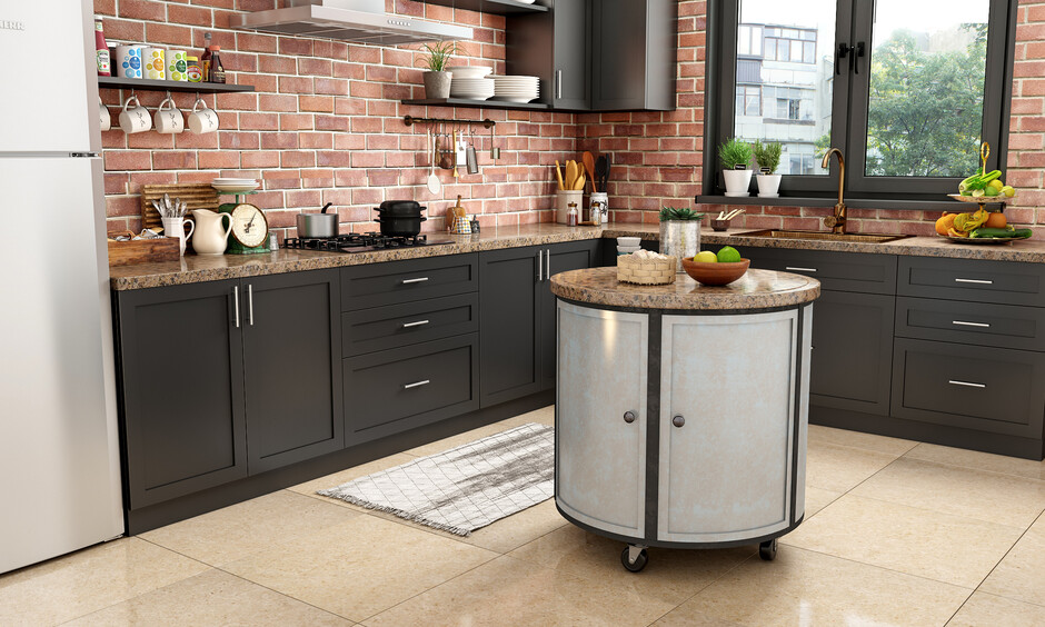 Mobile kitchen island with storage which looks jaw-dropping