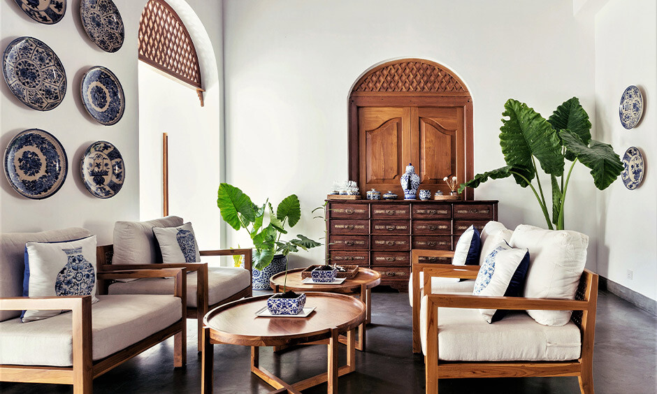 Customised wooden cabinets for a stunning traditional Indian homes