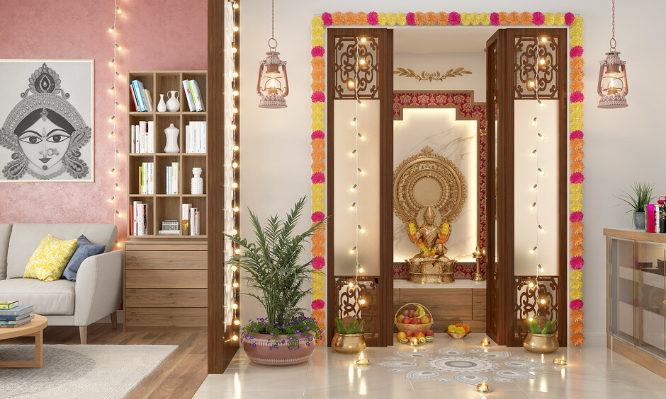 Flush door jali design, ideal for providing ventilation and privacy in different rooms