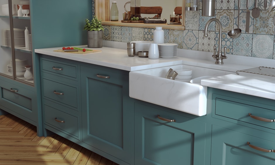 In the correct direction, kitchen sink placement as per Vastu, influences the overall energy flow