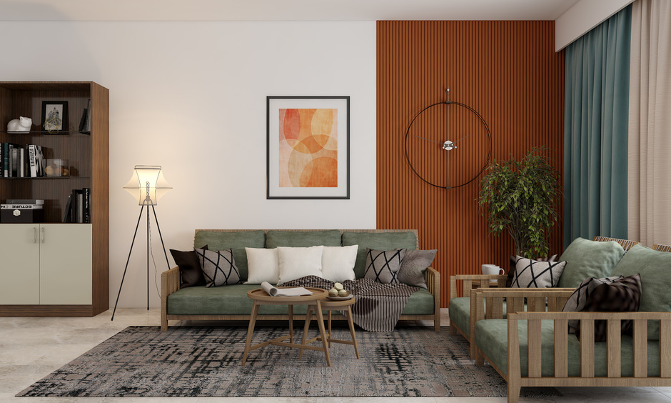 Simple wooden sofa designs which is perfect for entertainment zone