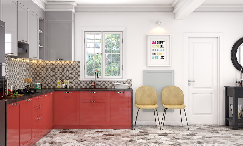 Minimalistic single-hung windows is the simplest type of windows