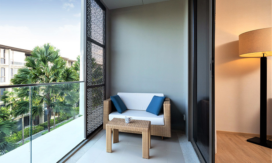 Small apartment balcony ideas on a budget with ambient lighting
