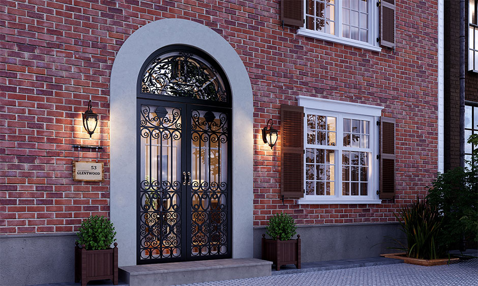 Front elevation tile design which never goes out of style