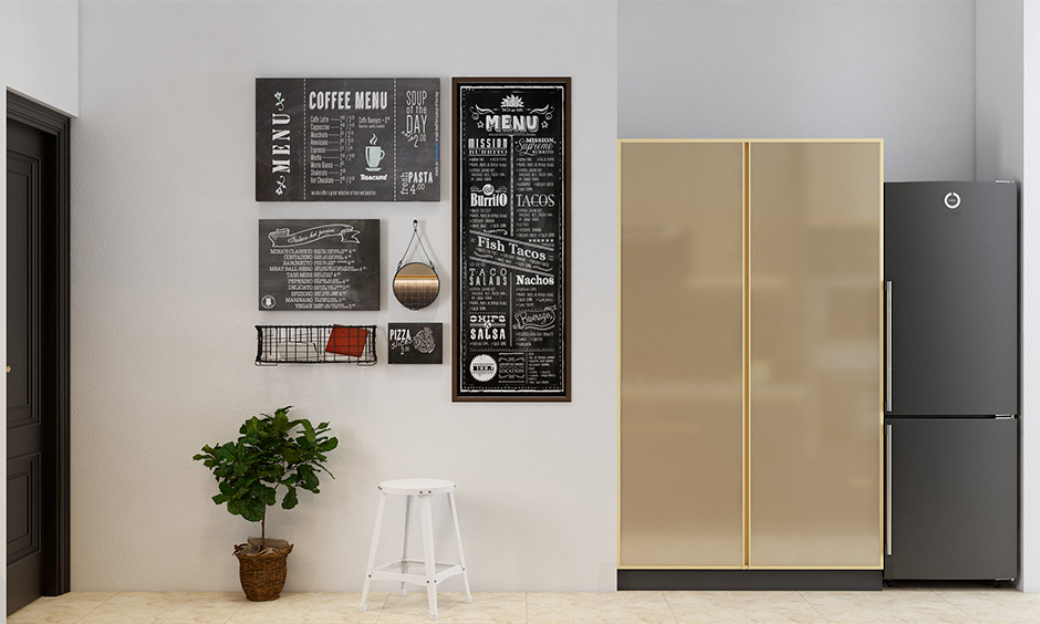 Small metal Almirah design for the kitchen which works wonder