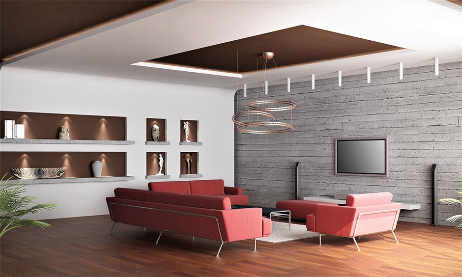 Living room upholstered bench design for a minimalist look