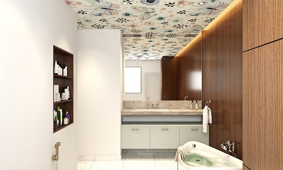 Polygranite vs PVC wallpaper price: PVC is more affordable, while polygranite provides a luxurious, pricier finish