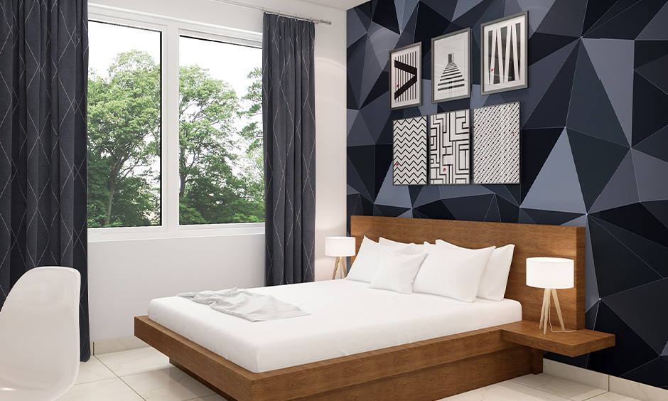 PVC wallpaper which is versatile, affordable, waterproof, and self-adhesive for easy installation