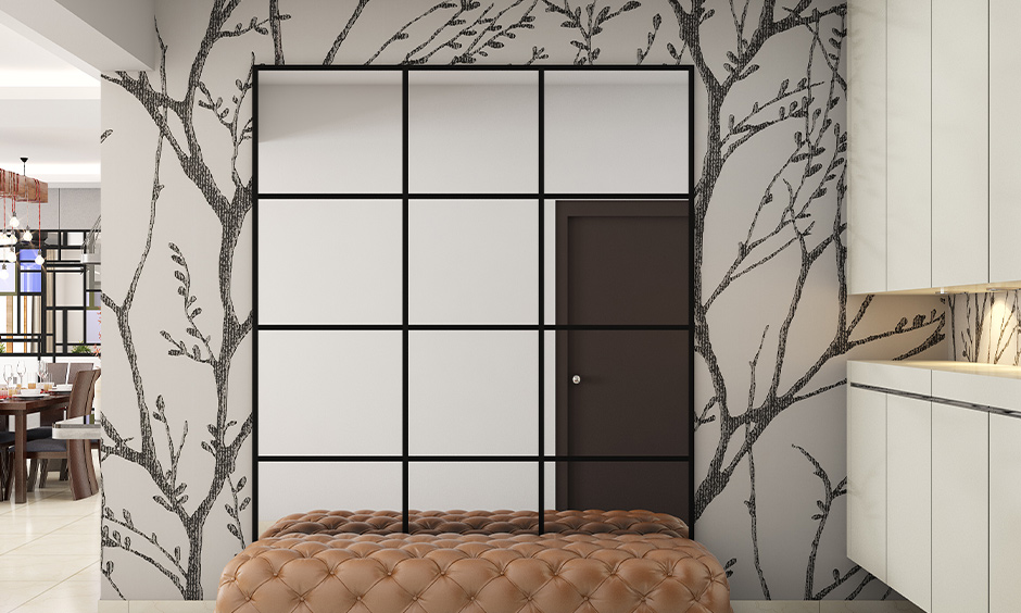 Simple wall painting designs for the hall that creates a striking focal point