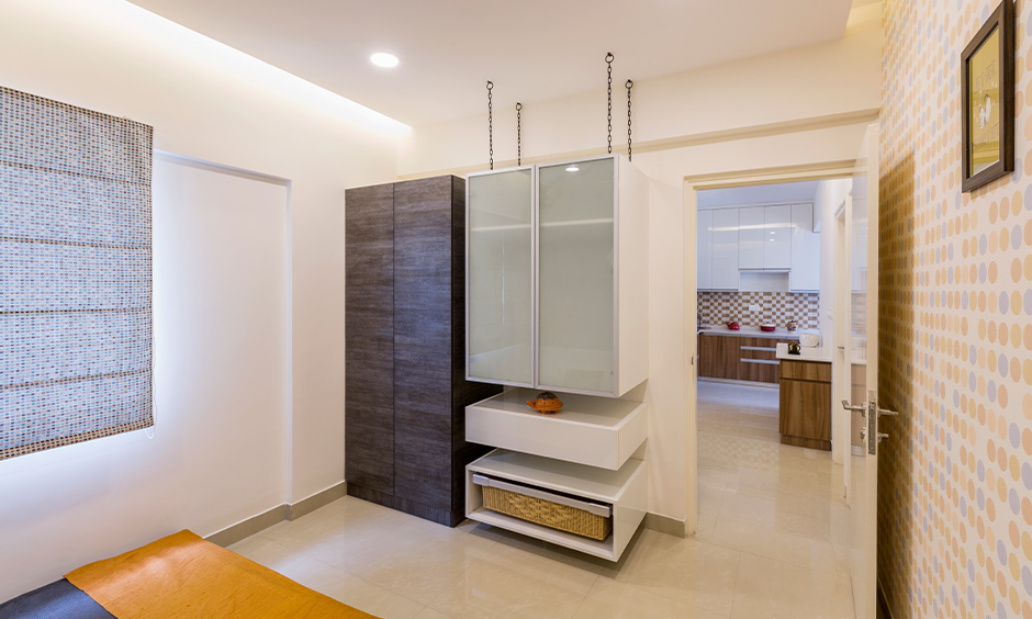 Small plastic Almirah design which saves the floor space