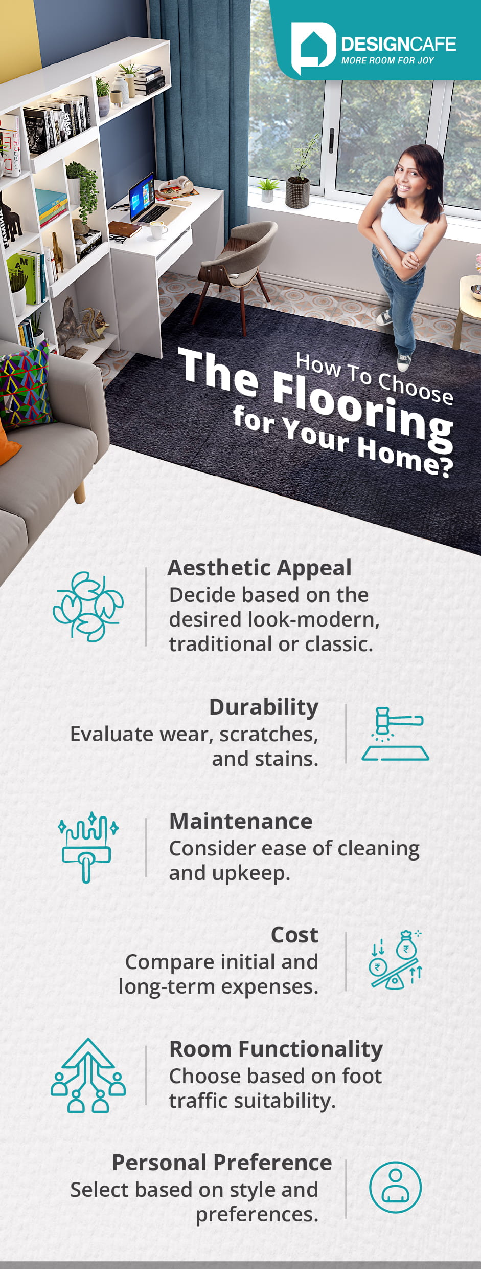 How to choose flooring for you home: Based on aesthetic appeal, durability, maintenance, cost and room functionality