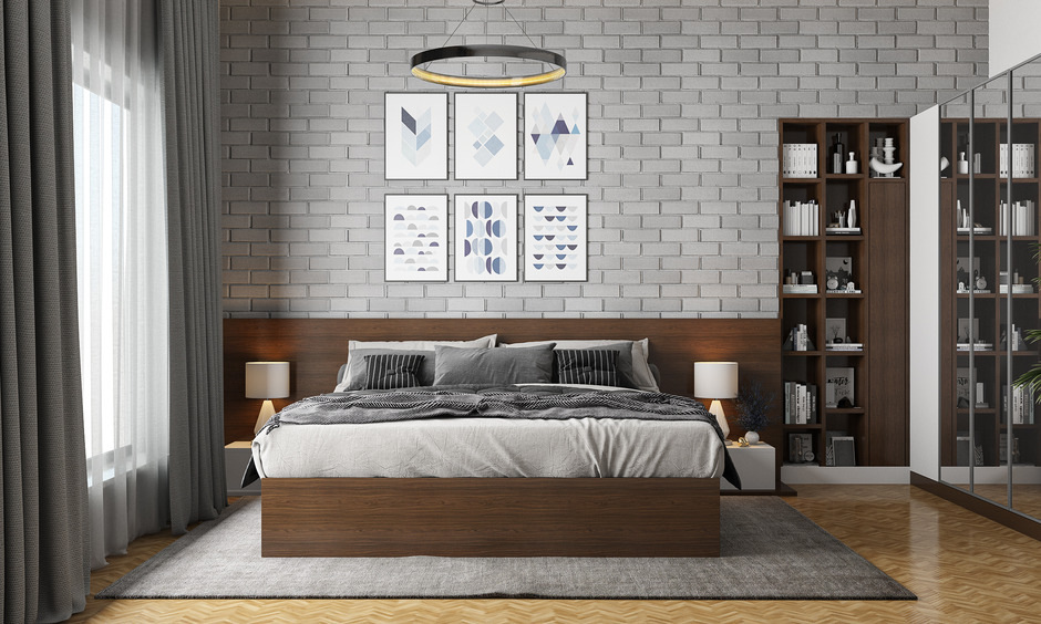 Sunmica bedroom bookshelf design